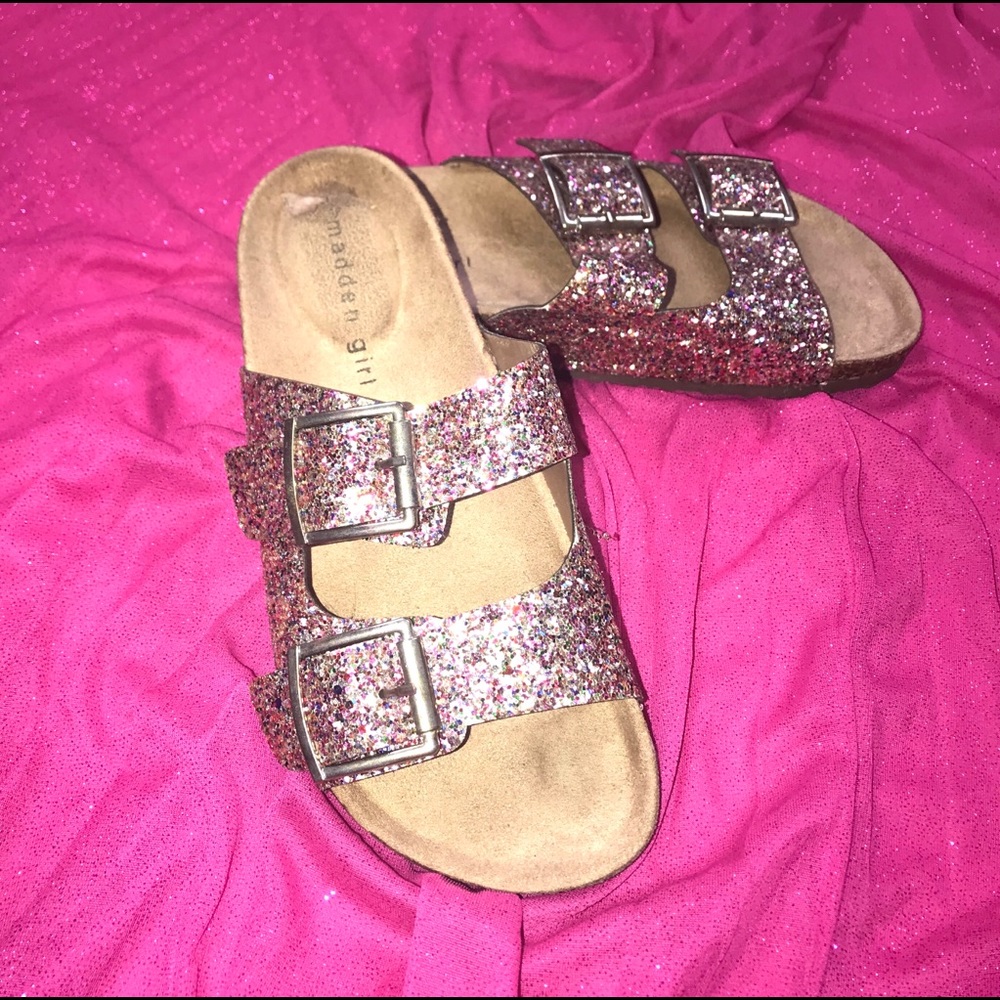 Madden Girl Brando Footbed Confetti Glitter Gem